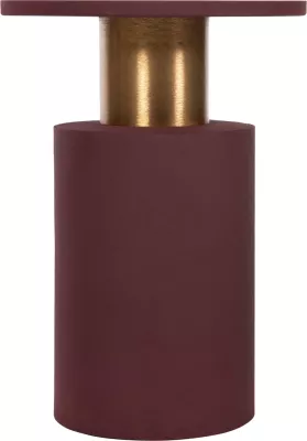Tavolinë anësore PUNJAB FH4240.06 metalike, ngjyrë tulle-ari/bronz Φ30.5x42H cm
