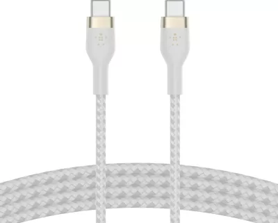 Kabllo Belkin BOOST↑CHARGE PRO Flex, 2 m, USB C, USB 2.0, Bardhë
