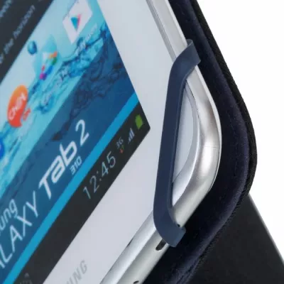 Mbështjellës për tablet RIVACASE 3312, universal 7", funksion stand, poliuretan/mikrofibër, i zi
