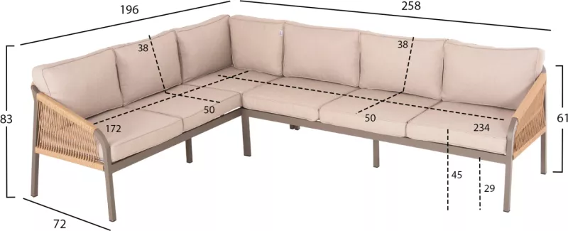 Set ulëse për kopsht MAERLY FH6140.03, bezhë