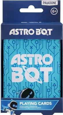 Komplet letra loje Paladone Astro Bot, 52 letra + 2 joker, kuti metalike koleksionuese