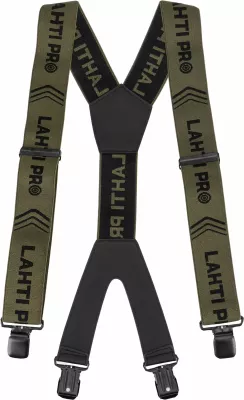 Bretela pune LAHTI PRO L9021200 5cm 116cm me 4 kapëse formë Y jeshile e errët