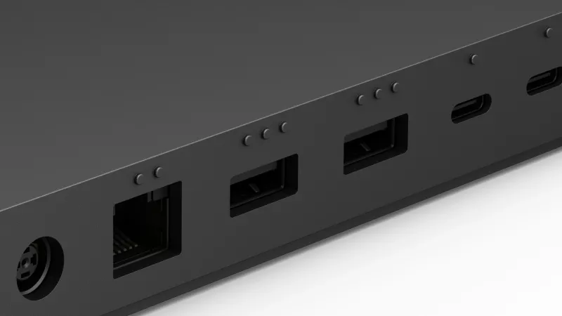 Dock Thunderbolt 4 Microsoft Surface, Wired, 2500 Mbit/s, Kensington, E zezë thumbnail 3