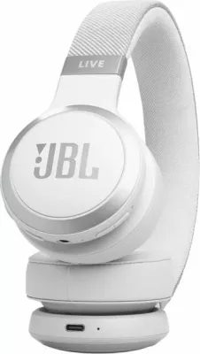 Kufje Bluetooth JBL Live 670NC, over-ear pa kabllo, ANC, Bluetooth 5.3, deri 65 orë bateri, të bardha