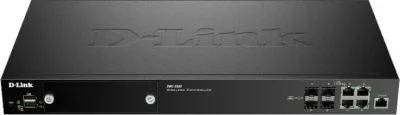 Kontrollues wireless D-Link DWC-2000, 4 porta LAN, menaxhim deri 64 AP, e zezë