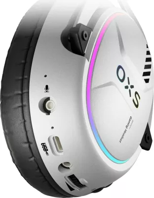 Kufje gaming OXS Storm G2, wireless & Bluetooth, me mikrofon, pearl white
