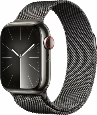Smartwatch Apple Watch S9 Cellular 41mm, 64GB, milanaise grafit