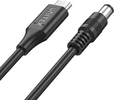 Kabllo furnizimi për laptop Acer Unitek, 65W USB-C - DC5,5, ngjyrë e zezë