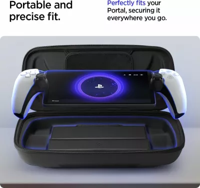 Mbështjellës Spigen Rugged Armor Pro për Sony Playstation Portal, i zi