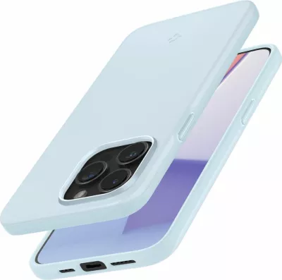 Mbështjellës Spigen Thin Fit për iPhone 15 Pro Max, kaltër e çelët