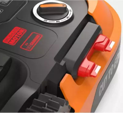 Kositëse robotike, Worx Landroid M700 Plus WR167E, deri 700 m², zezë/portokalli