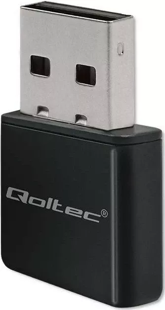 Adapter NANO WiFi Qoltec 56986, Standard N, USB2.0, 300Mbps