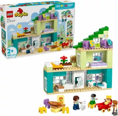 Lodra ndërtimi Lego për fëmijë, Modern Family Home 3in1