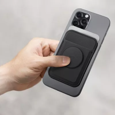 Mbështjellës magnetik për karta UNIQ Flix, për celular, MagSafe, Gri
