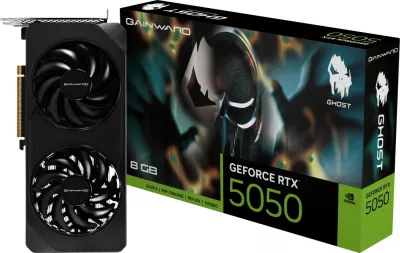 Kartelë grafike Gainward RTX 5050 Ghost 8GB GDDR6 e zezë