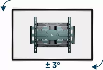 Mbajtëse për televizor Gembird WM-80ST-01, 40-80”, e zezë
