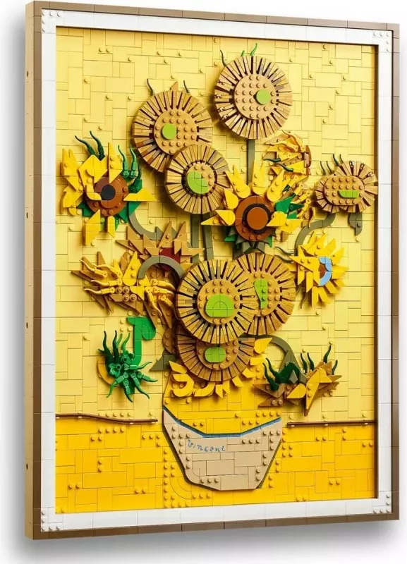 Set LEGO ART Vincent van Gogh Sunflowers 31215, për të rritur