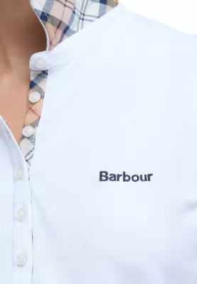 Maicë polo për femra Barbour Portsdown LML0634, e bardhë [Madhësia: 10]
