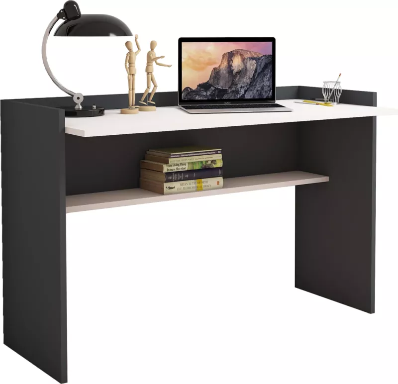 Tavolinë melamine gri-bardhë 118x58x80Hcm.FH9227.13