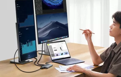 Docking station Baseus PortalJoy Series BS-OH119 13n1 USB-C PD 100W 8K DP 2x HDMI VGA LAN SD/microSD, gri