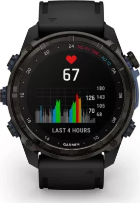Smartwatch Garmin Descent™ Mk3i  Carbon Grey DLC Titanium / Silicone Black Strap, 51 mm