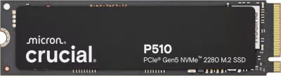 SSD Crucial P510 2TB PCIe Gen5 NVMe M.2 2280, e zezë