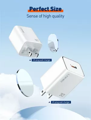 Karikues LDNIO A1508C 30W USB-C PD (5V/3A) i bardhë
