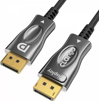 Kabëll optik Claroc DisplayPort 1.4 AOC 8K 10 m, ngjyrë zi-gri