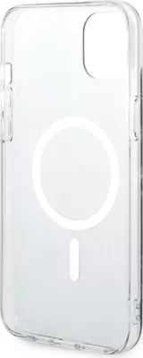 Mbështjellës Guess Marble Collection me MagSafe dhe karikues wireless për iPhone 14 Plus, 6.7", i zi, set