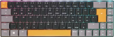Tastierë mekanike Cherry MX-LP 2.1 Compact Wireless, RGB LED, QWERTZ, 65%, e zezë