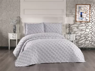 Set mbulesë dysheku dopio, Hayal, ngjyrë gri