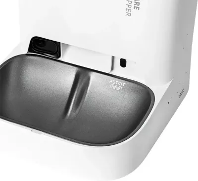 Shpërndarës ushqimi i mençur PetKit Yumshare Dual Hopper, 5L, me kamerë, i bardhë