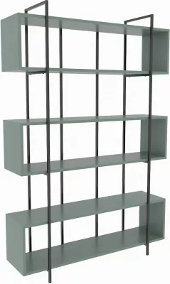 Raft librash Hanah Home, Bruti, ngjyrë e gjelbër dhe e zezë