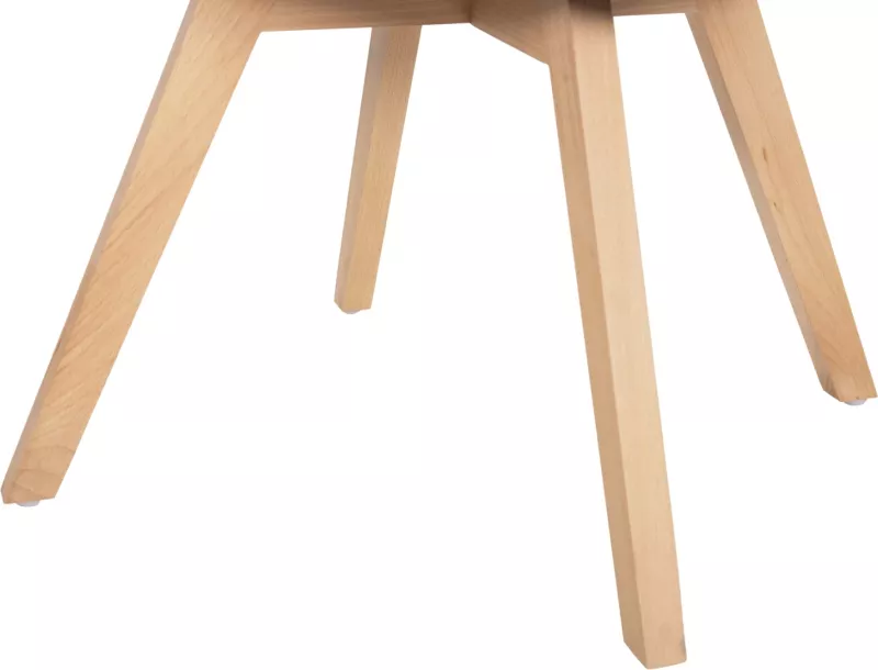 Karrige ngrënieje me krahë REX FH9847.06, ngjyrë e kuqe tullë-gri, këmbë druri ahu, 53x60x93H cm., set prej 2 copë