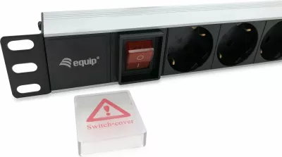 Listë prizash rack Equip 19" 8x Schuko, 1.8m, alumini