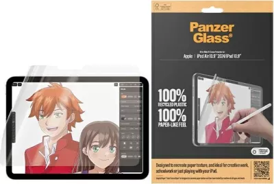 Folie mbrojtëse PanzerGlass GraphicPaper për iPad Air 13" 2024 / iPad 10.9", teksturë letre, antibakteriale
