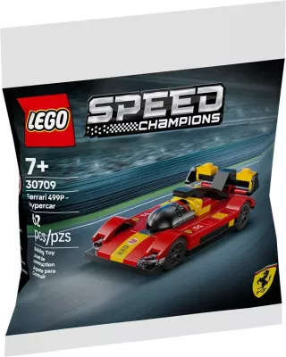 Set lodër LEGO Speed Champions Ferrari 499P Hypercar 30709, 62 pjesë, me minifigurë