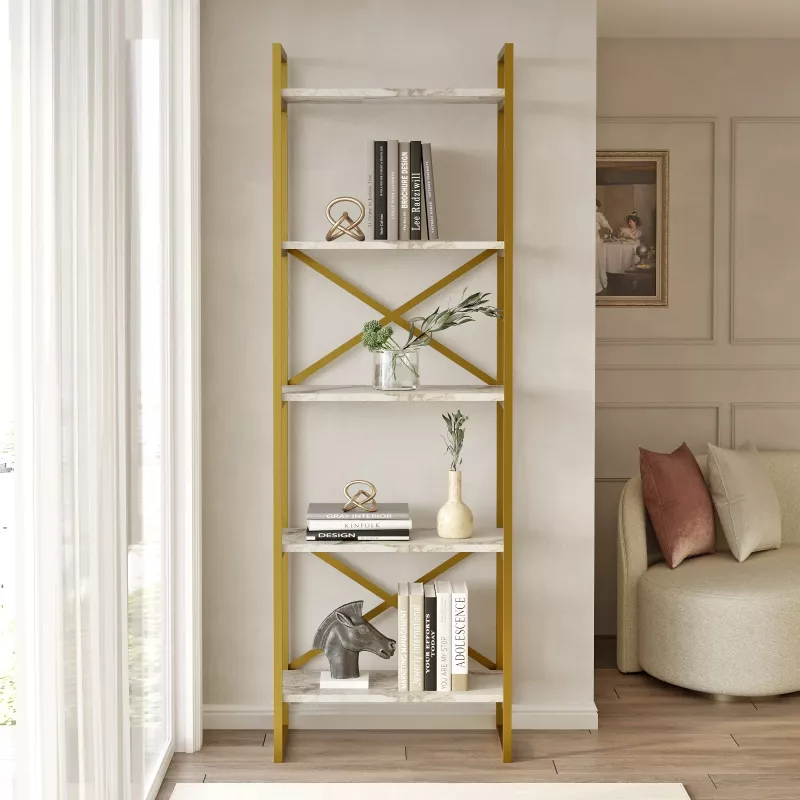 Raft librash Hanah Home, Vg3-Ge, mermer dhe ari