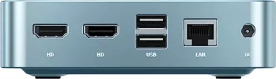 Kompjuter mini, Peladn, WI-6 N150, Intel N150, 16GB RAM 512GB SSD, USB-C & HDMI 4K, blu