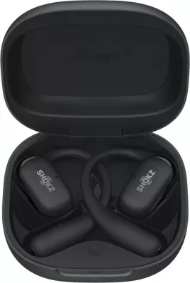 Kufje wireless SHOKZ OpenFit 2, ear-hook, për thirrje/muzikë/sport, e zezë