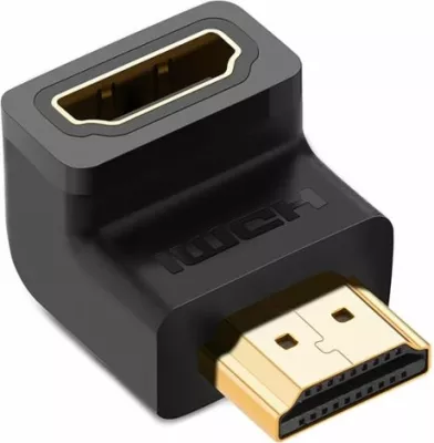 Adapter HDMI UGREEN 20109 këndor (Male në Female) 4K@60Hz, i zi, polybag