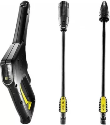 Pastruese me presion të lartë, Kärcher K 3 Power Control Home T5 (1.676-106.0), rezervuar detergjenti i integruar, dorezë teleskopike, zi/verdhe, set T5 + pastrues guri 1 L