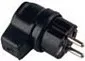 Fishë elektrike Bachmann 919.178, 16A 250V, IP44, gomë, e zezë