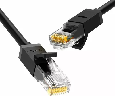 Kabllo Ethernet Ugreen RJ45 Cat6 UTP 2 m, e zezë