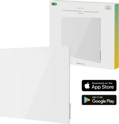 Panel ngrohës Hombli smartes Infrarot Glas 2024 400W, bardhë