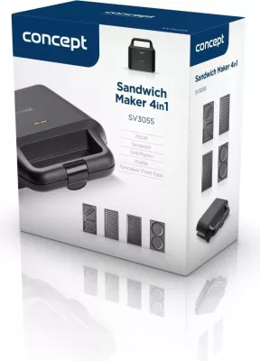 Toaster 4-në-1 Concept SV3055, i zi