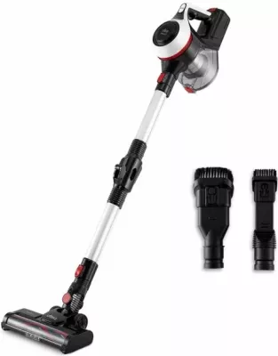 Fshesë me korent pa kabllo (upright) UFESA Inspire U3 Digital 22.2V 130W, bateri Li-ion 2200mAh, depo 0.8L, deri 40 min, bardh/zi/kuqe