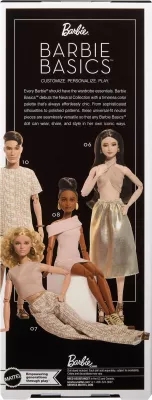 Kukull koleksioniste Barbie Basics, Mattel Signature Model 07 JJX26, Made to Move, me stendë dhe certifikatë, ngjyra neutrale
