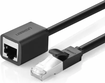 Kabllo zgjatëse Ethernet UGREEN 11279 Cat 6 RJ45 1m, e zezë, 1 copë