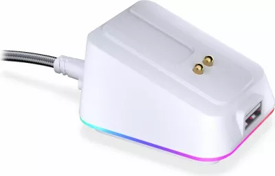 Kasë maus Endorfy Mouse Dock Onyx White, RGB, USB-C, e bardhë